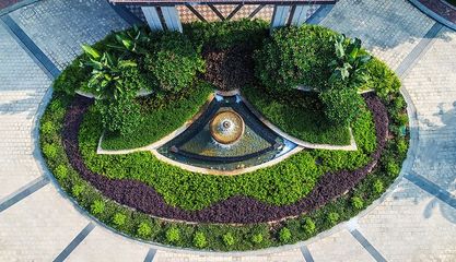 海投香格里墅 东南亚 旅游度假 温泉 泰式 鸟瞰 植物 花池 种植池 景观设计(SED新西林景观国际,受邀加入ASLA协会,拥有风景园林工程设计专项甲级,业务范围:住宅及社区设计、酒店及度假设计、养老地产及产业园区设计、商业地产设计、城市及空间设计、城市规划设计).jpg.JPG