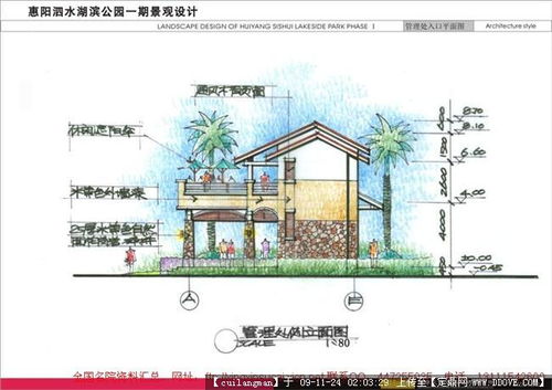 公园规划设计景观手绘效果图的图片浏览,园林效 图,手绘效果,园林景观设计施工图纸资料下载